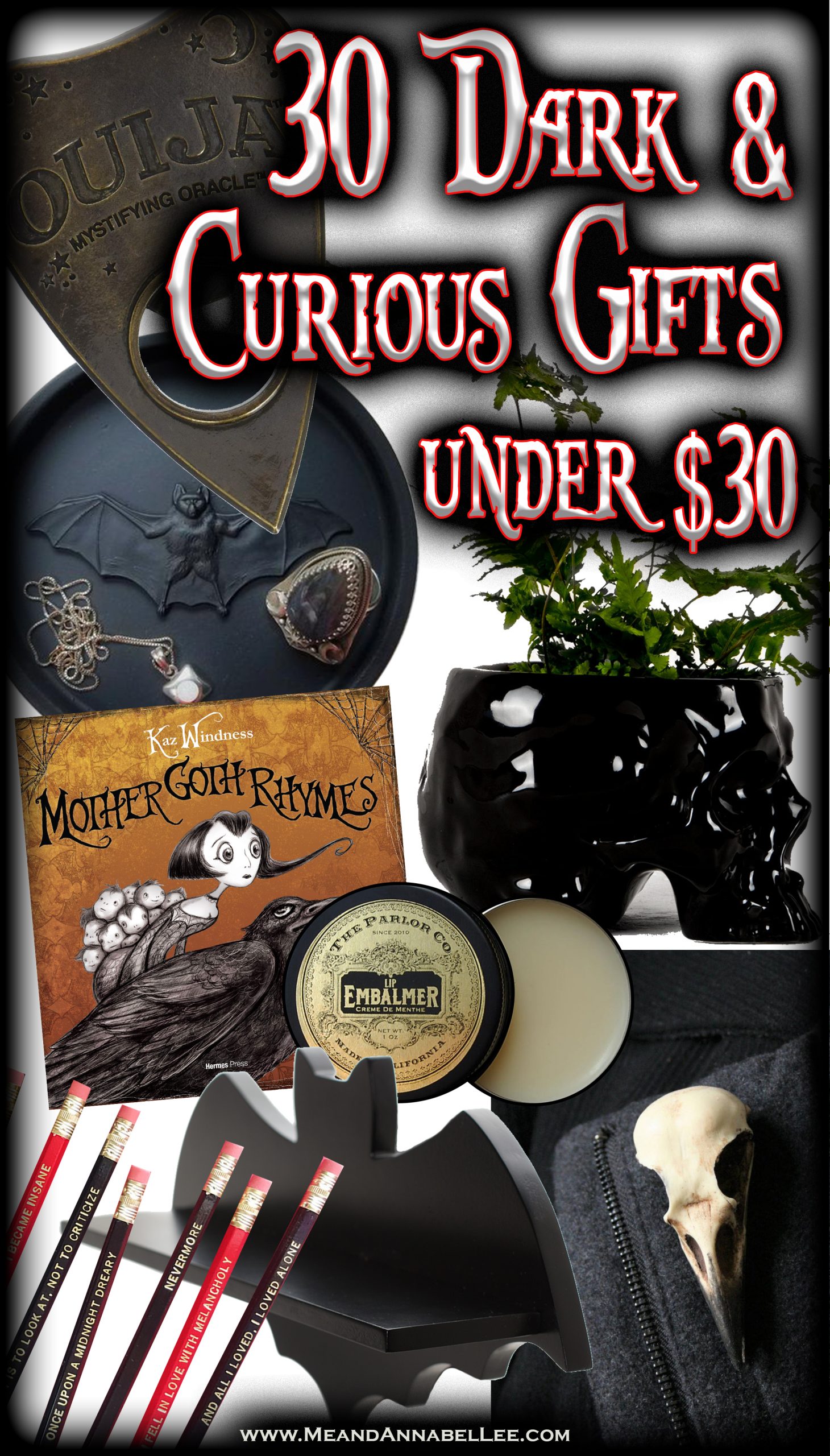 35 Dark Goth Gift Ideas